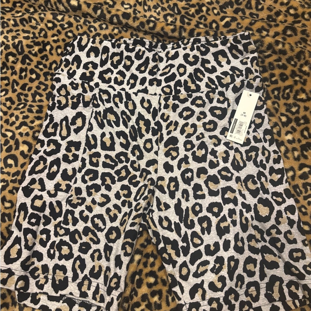 No Boundaries Leopard Print Bike Shorts
